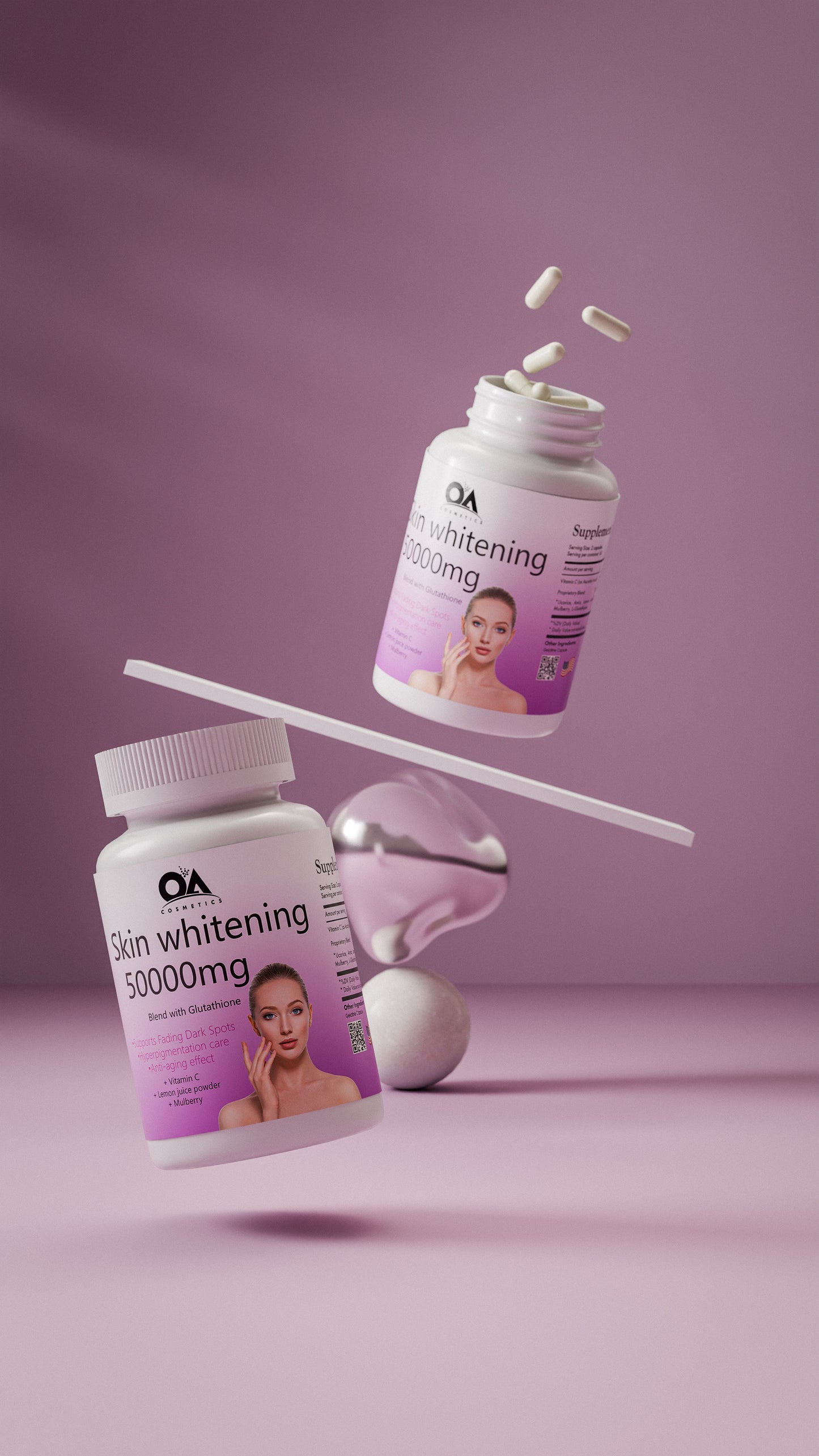 Oacosmetics skin whitening 500g